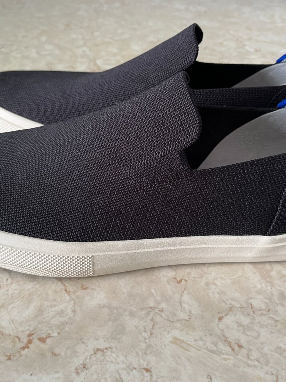 Rothy's Men's Sz 12 Original Slip On Sneaker in Black - Picture 5 of 13